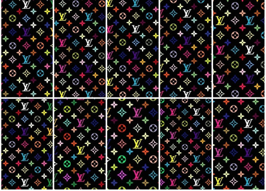 Black Monogram Sheet