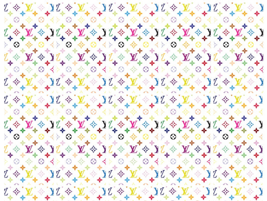 Colorful Monogram Sheet
