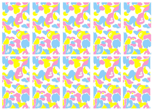 Pastel Camo Sheet