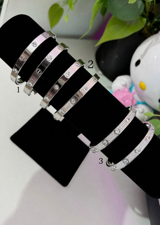 Silver Diamond Bracelets
